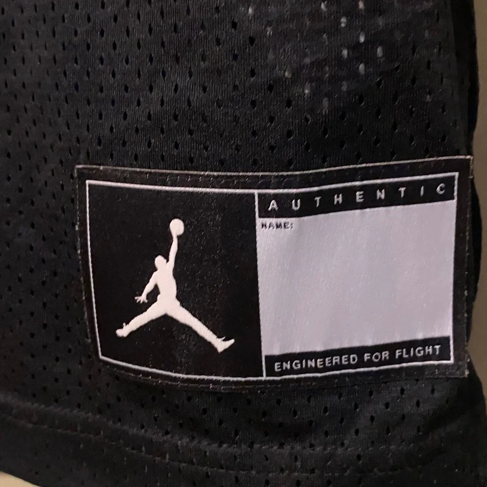 Nike Jordan DNA Distorted Basketball Jersey Black Red Carolina Blue Men's M
